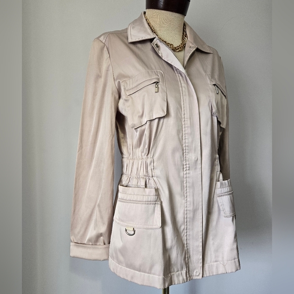 Carte Blanche Paris Muted Gold Lightweight Utility Jacket. Size Medium - Picture 2 of 16